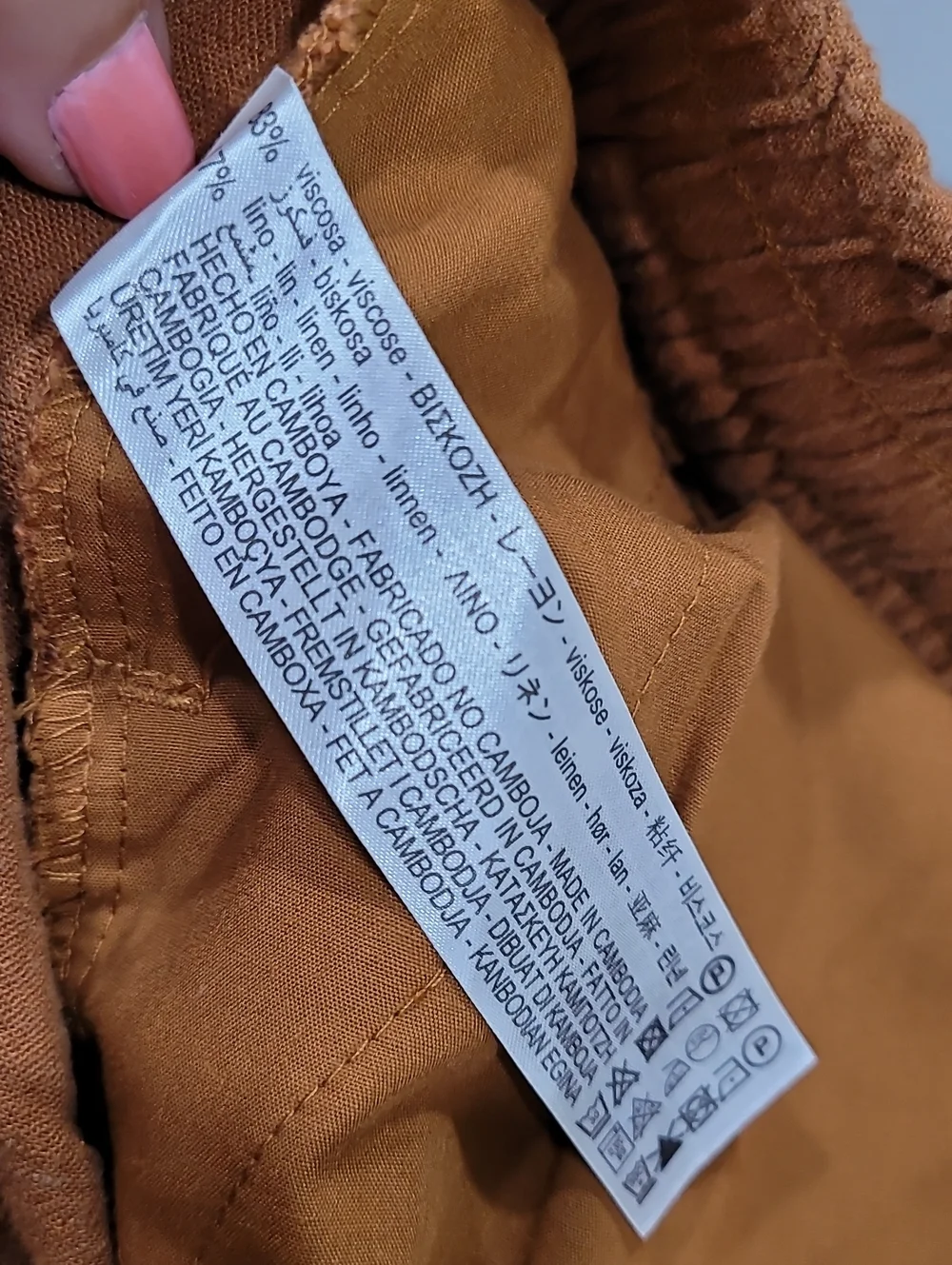 Zara Palazzo Pants Rustic Gold Bronze